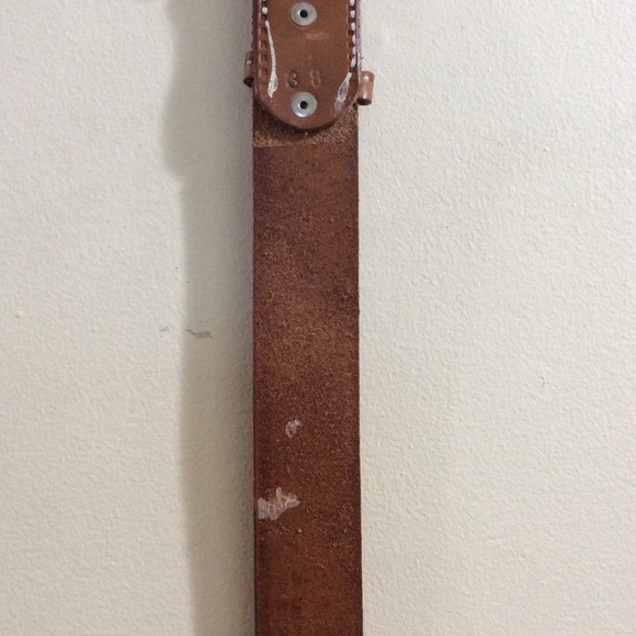 Vintage tooled leather belt with eagles - Picture 13 of 13